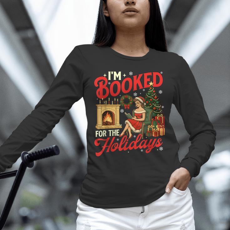 I'm Booked For The Holidays Christmas Reading Bookworm Xmas Unisex Long Sleeve T-Shirt I'm Booked For The Holidays Christmas Reading Bookworm Xmas Unisex Long Sleeve T-Shirt