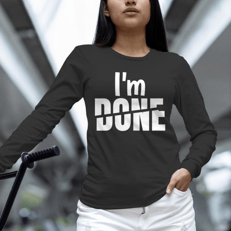 I'm Done Sarcastic Introvert Introversion Unisex Long Sleeve T-Shirt I'm Done Sarcastic Introvert Introversion Unisex Long Sleeve T-Shirt