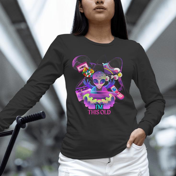 I’m This Old Retro 80s Nostalgia Alien Unisex Long Sleeve T-Shirt