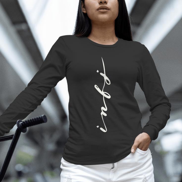 INFJ Introvert Personality Psychology Vertical Writing Unisex Long Sleeve T-Shirt INFJ Introvert Personality Psychology Vertical Writing Unisex Long Sleeve T-Shirt