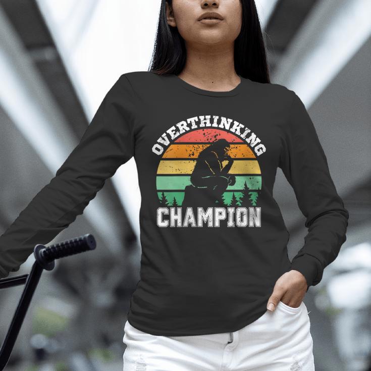 INTJ Introverts Shy Introvert Overthinking Champion Unisex Long Sleeve T-Shirt