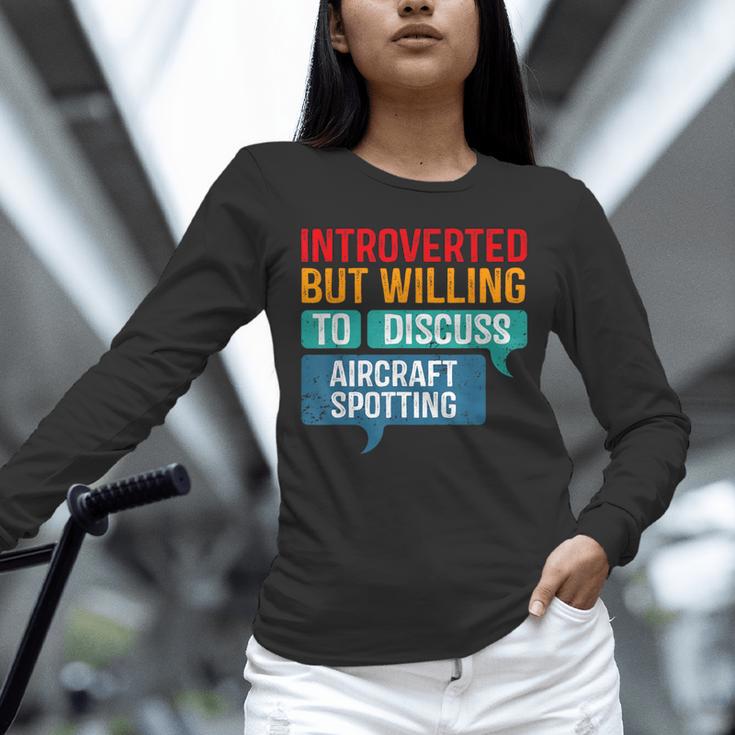 Introvert Aircraft Spotting Lovers Men & Women Unisex Long Sleeve T-Shirt