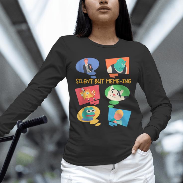 Introvert Anti People Antisocial Social Media Meme Lovers Unisex Long Sleeve T-Shirt