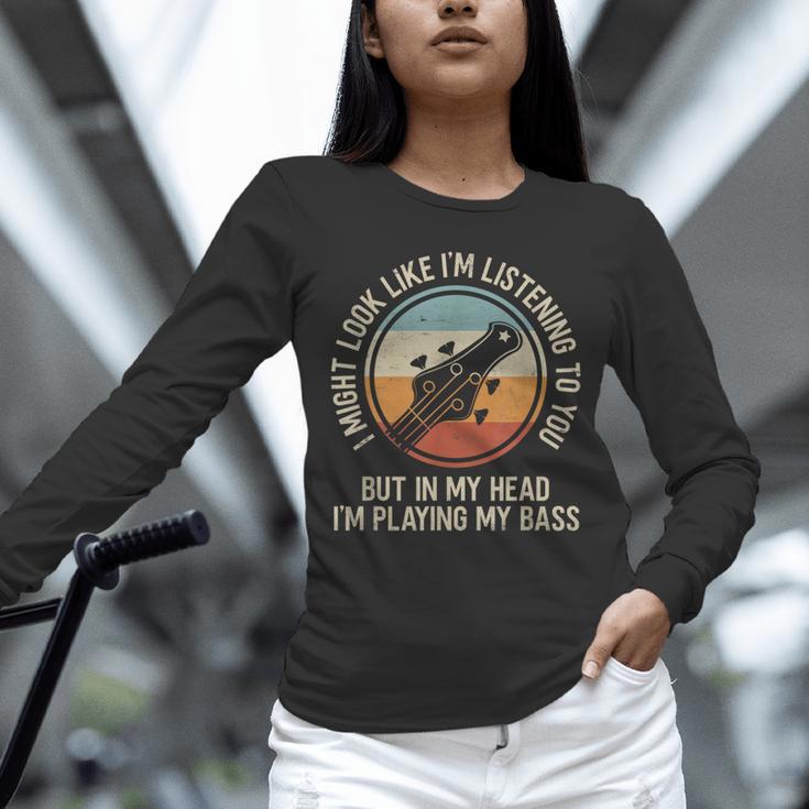 Introvert Bass Guitarist Musician Playing Bass Guitar Unisex Long Sleeve T-Shirt Introvert Bass Guitarist Musician Playing Bass Guitar Unisex Long Sleeve T-Shirt