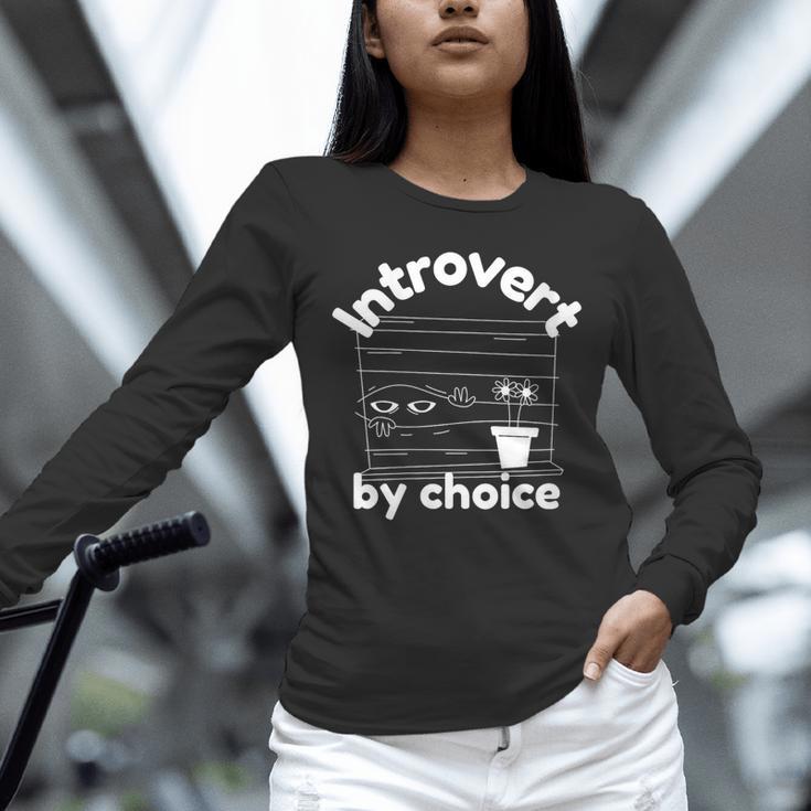 Introvert By Choice Unisex Long Sleeve T-Shirt Introvert By Choice Unisex Long Sleeve T-Shirt