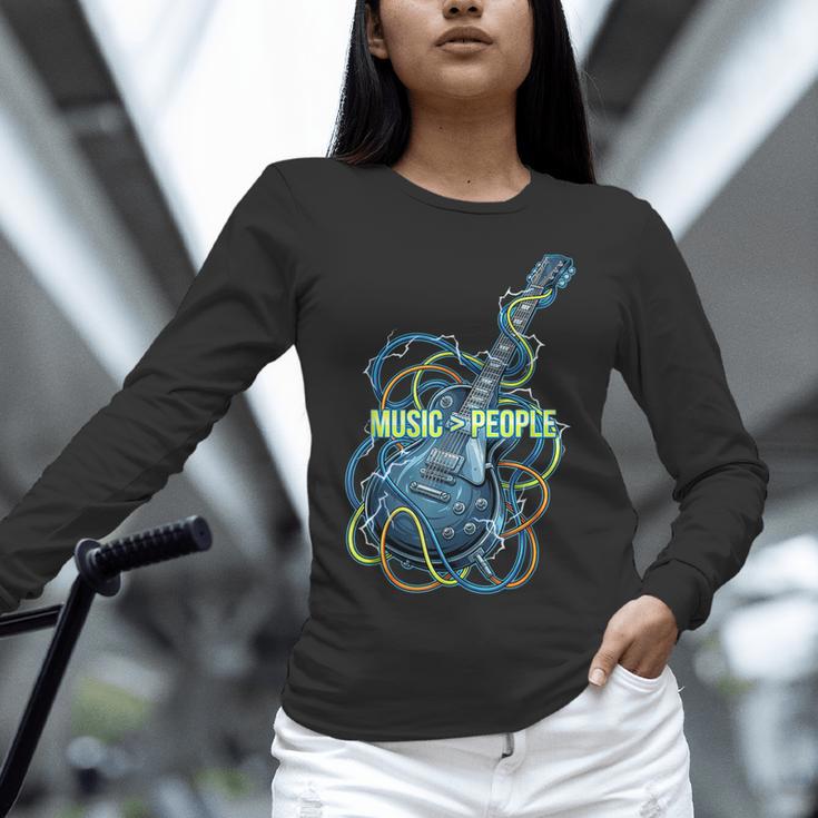 Introvert Music Lover Electric Guitar Rock Unisex Long Sleeve T-Shirt Introvert Music Lover Electric Guitar Rock Unisex Long Sleeve T-Shirt