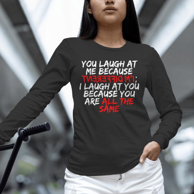 Introvert Quote With Backwards I'm Different Unisex Long Sleeve T-Shirt