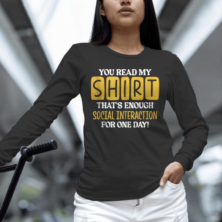Introvert Quote Motivational For Men Women Kids Unisex Long Sleeve T-Shirt