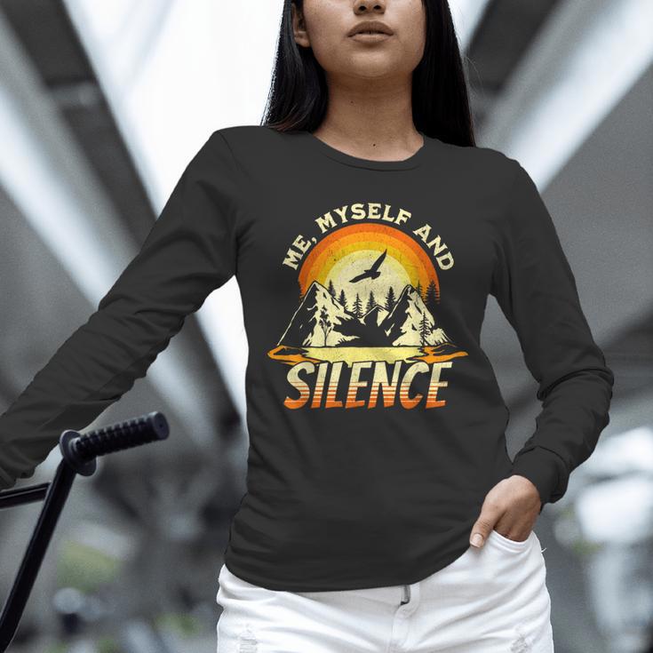Introvert Relaxation Me Myself And Silence Mountain Vacation Unisex Long Sleeve T-Shirt