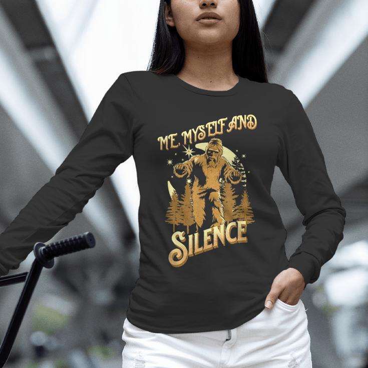 Introvert Relaxation Me Myself And Silence Vacation Bigfoot Unisex Long Sleeve T-Shirt Introvert Relaxation Me Myself And Silence Vacation Bigfoot Unisex Long Sleeve T-Shirt