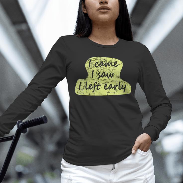 Introvert Shy Person Joke Anti-Social Quote Unisex Long Sleeve T-Shirt