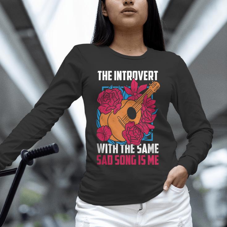 Introvert Singers Singing Sad Song Classical Music Lovers Unisex Long Sleeve T-Shirt