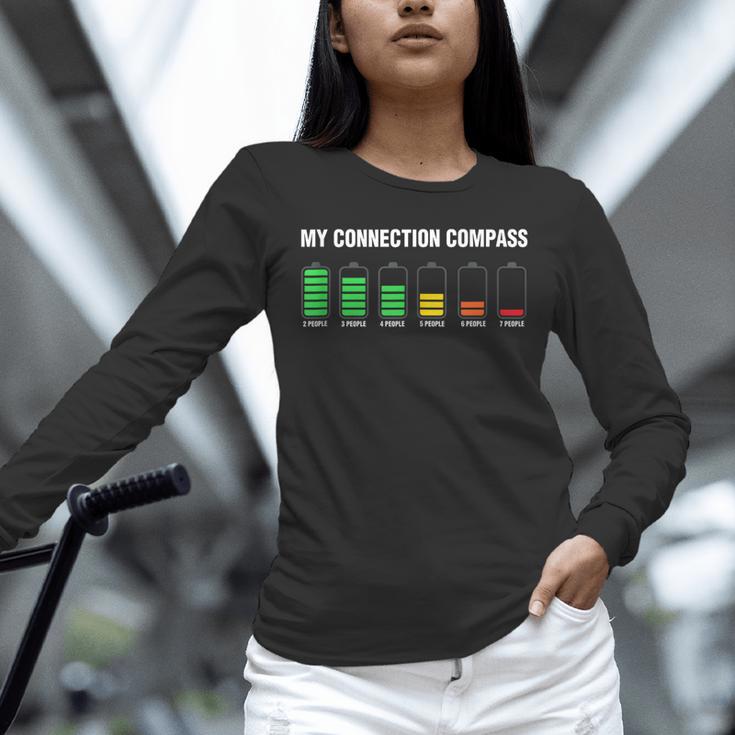Introvert Tired Battery Unisex Long Sleeve T-Shirt