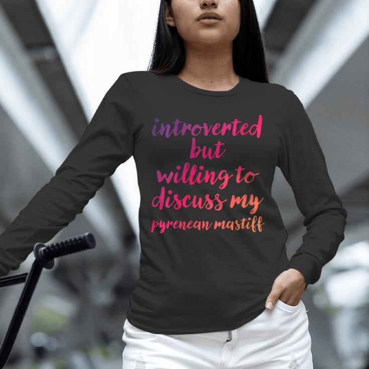 Introverted Willing To Discuss Pyrenean Mastiff Introvert Unisex Long Sleeve T-Shirt Introverted Willing To Discuss Pyrenean Mastiff Introvert Unisex Long Sleeve T-Shirt