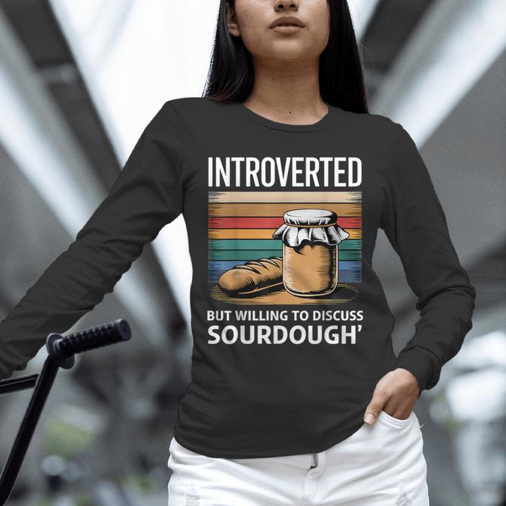 Introverted But Willing To Discuss Sourdough Vintage Baking Unisex Long Sleeve T-Shirt Introverted But Willing To Discuss Sourdough Vintage Baking Unisex Long Sleeve T-Shirt