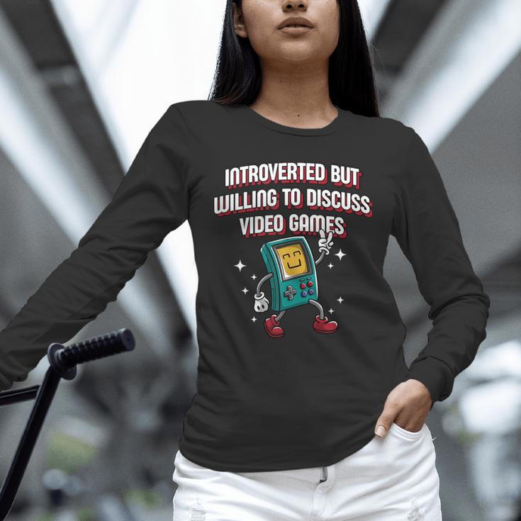 Introverted But Willing To Discuss Video Games Introvert Unisex Long Sleeve T-Shirt Introverted But Willing To Discuss Video Games Introvert Unisex Long Sleeve T-Shirt