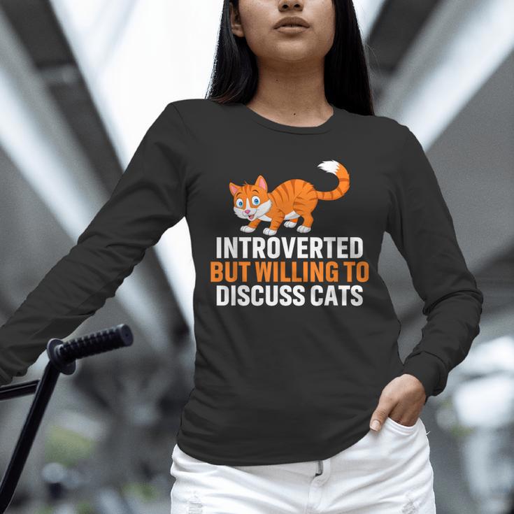 Introverts Cat Lover Introvert Antisocial Cats Anti Social Unisex Long Sleeve T-Shirt