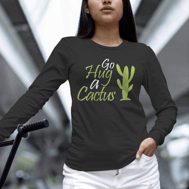 Introverts Sassy Saying Sassy Quote No Hugs Go Hug Cactus Unisex Long Sleeve T-Shirt Introverts Sassy Saying Sassy Quote No Hugs Go Hug Cactus Unisex Long Sleeve T-Shirt