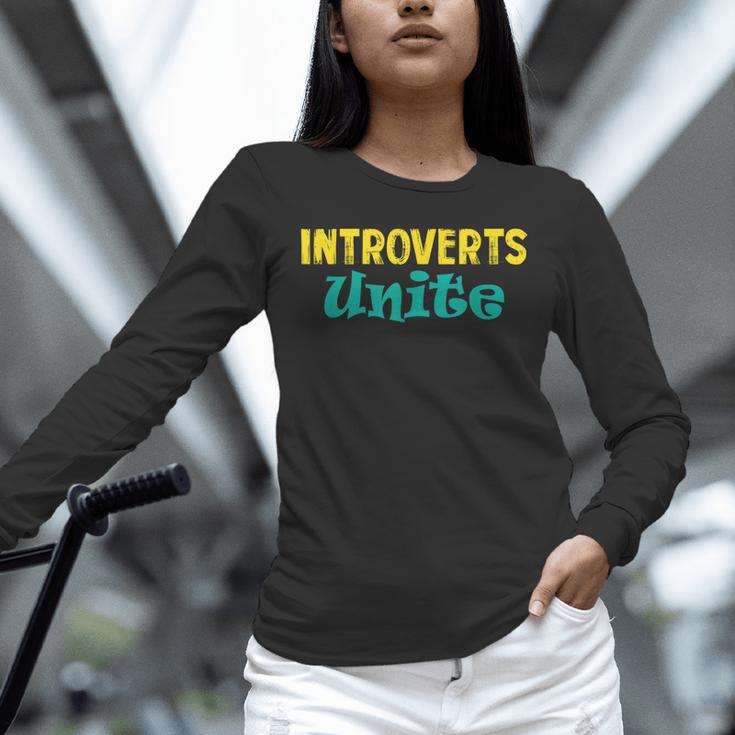 Introverts Unite I Introvert Unisex Long Sleeve T-Shirt