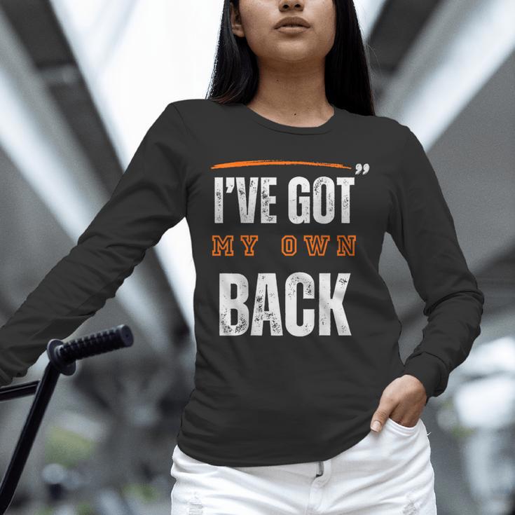 I’VE GOT MY OWN BACK INTROVERT Words On Back Unisex Long Sleeve T-Shirt I’VE GOT MY OWN BACK INTROVERT Words On Back Unisex Long Sleeve T-Shirt