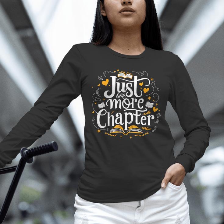 Just One More Chapter Bookish Book Reading Lover Heart Unisex Long Sleeve T-Shirt Just One More Chapter Bookish Book Reading Lover Heart Unisex Long Sleeve T-Shirt