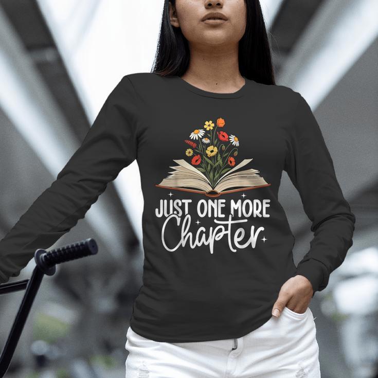 Just One More Chapter Floral Book Reading Girl Bookworm Unisex Long Sleeve T-Shirt Just One More Chapter Floral Book Reading Girl Bookworm Unisex Long Sleeve T-Shirt