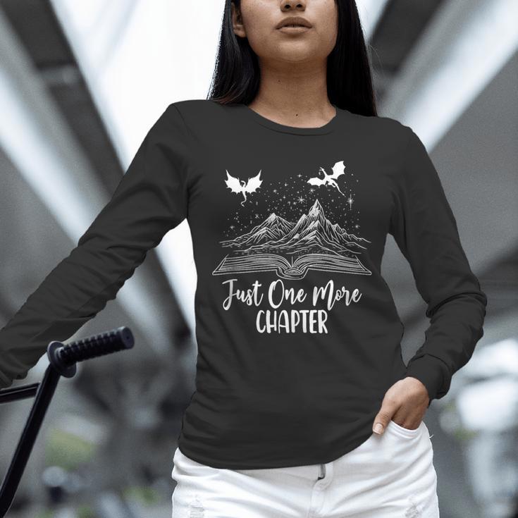 Just One More Chapter Romantasy Dragon Fantasy Romance Book Unisex Long Sleeve T-Shirt