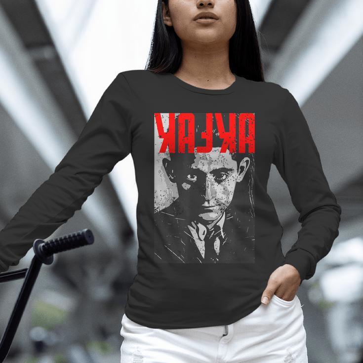 Kafka Franz Portrait Books And Literature Unisex Long Sleeve T-Shirt