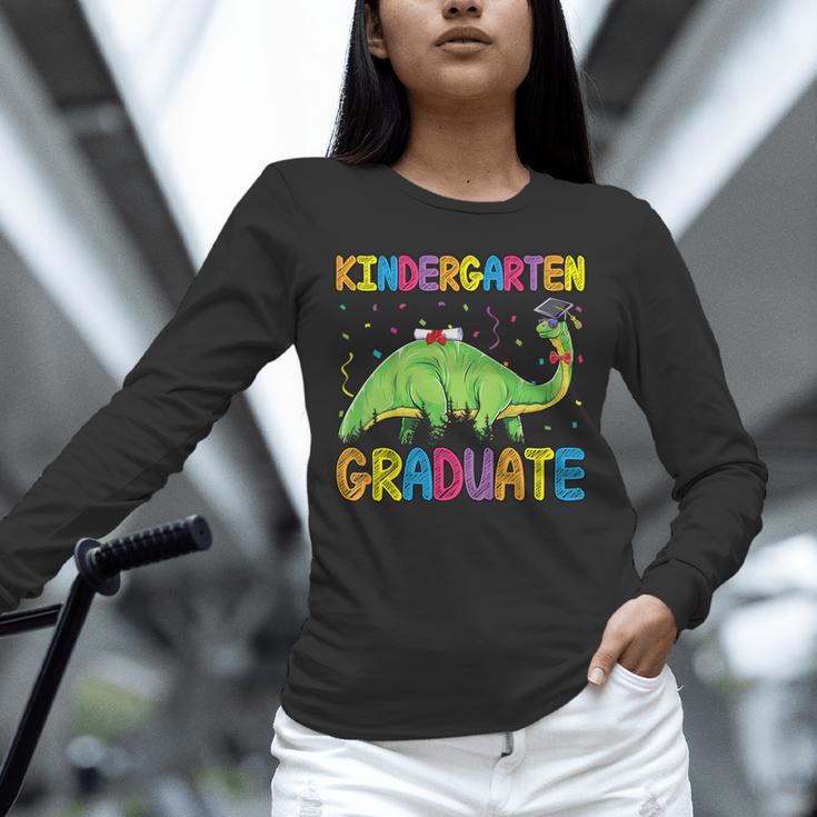 Kids Kindergarten Graduate Dinosaur Kindergarten Graduation Unisex Long Sleeve T-Shirt