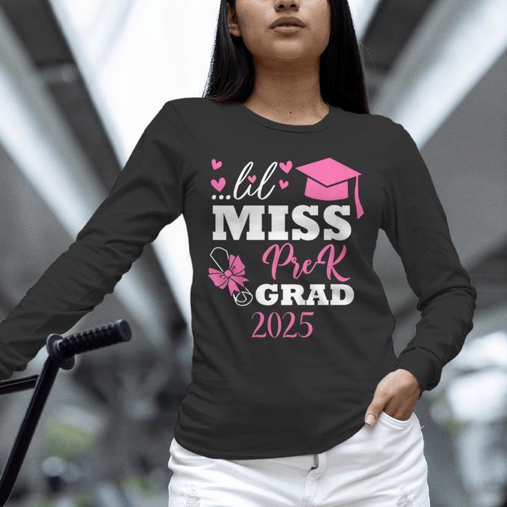 Kids Little Miss Pre-K Grad Preschool Prek Graduation 2025 Unisex Long Sleeve T-Shirt