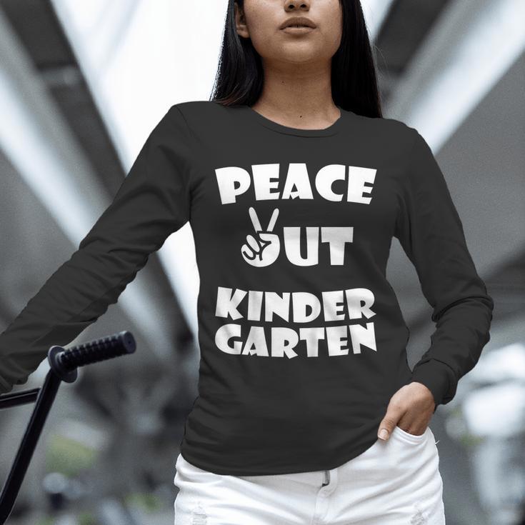 Kids Peace Out Kindergarten For Graduation Unisex Long Sleeve T-Shirt