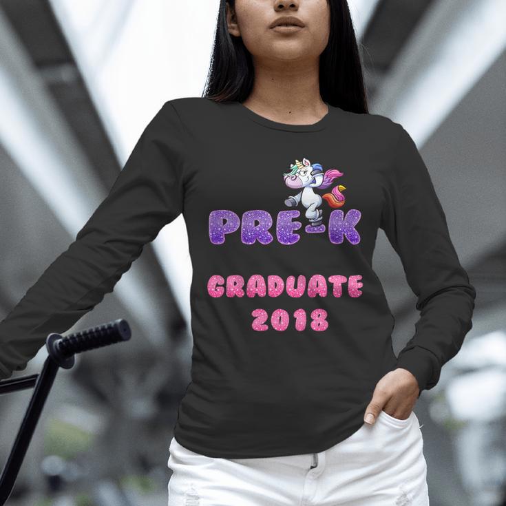 Kids Kids Pre-K PreSchool Unicorn GraduationShirt Unisex Long Sleeve T-Shirt