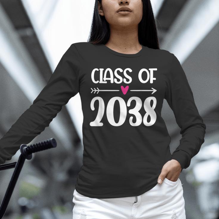 Kindergarten Class Of 2038 First Day School Graduation Girls Unisex Long Sleeve T-Shirt