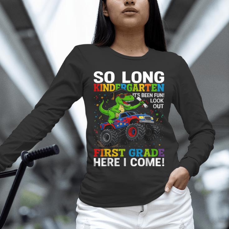 Kindergarten Graduate 2025 Kindergarten Graduation Dino Trex Unisex Long Sleeve T-Shirt