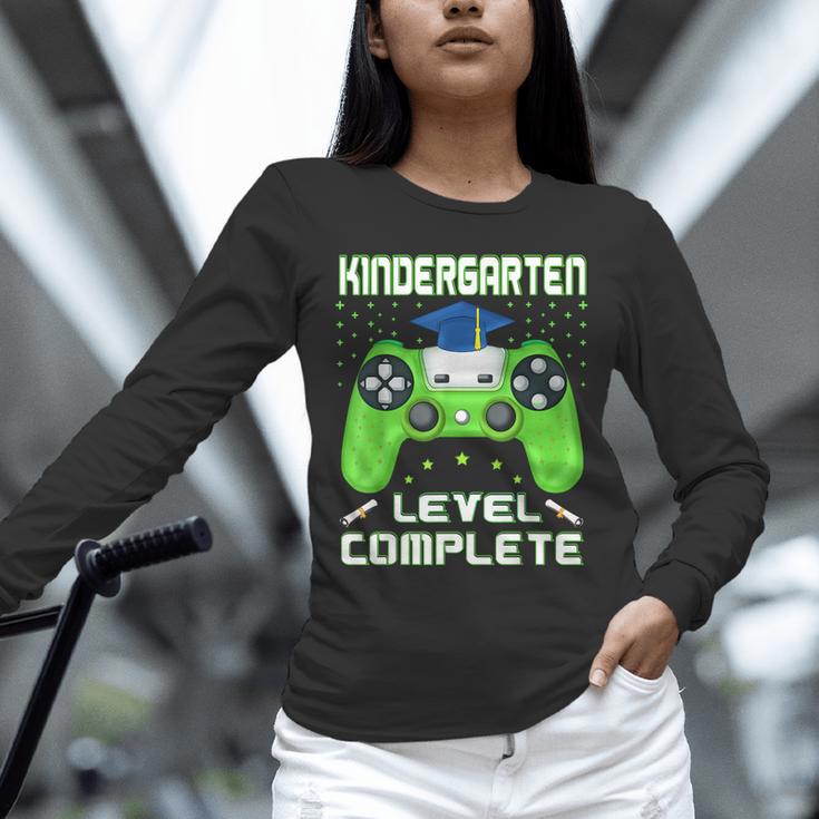 Kindergarten Graduation Level Complete Gamer Class 2024 Kids Unisex Long Sleeve T-Shirt