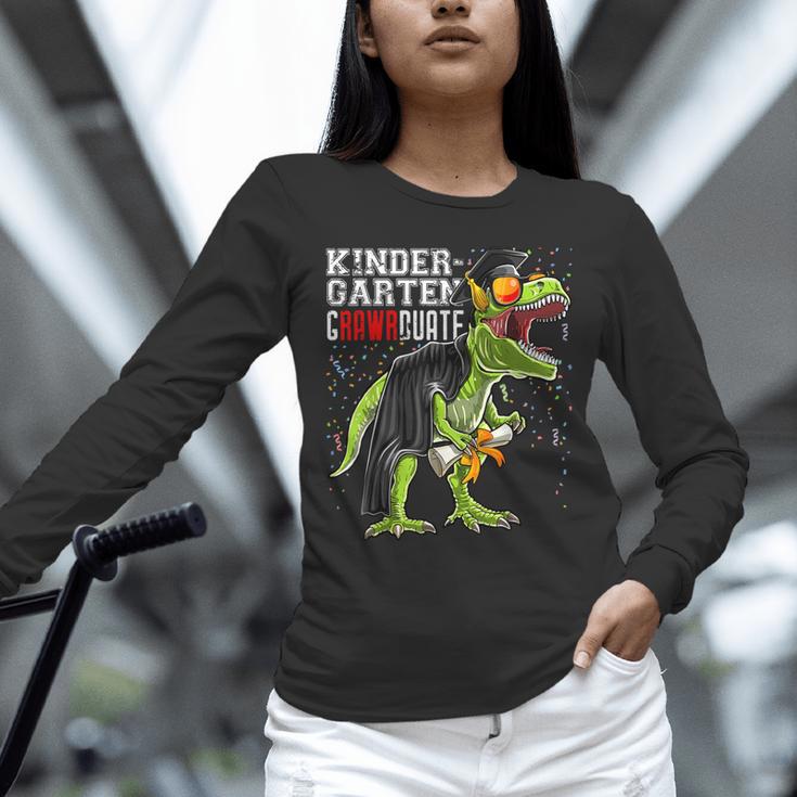 Kindergarten Grawrduate Dinosaur Graduation Cap Shirt Unisex Long Sleeve T-Shirt