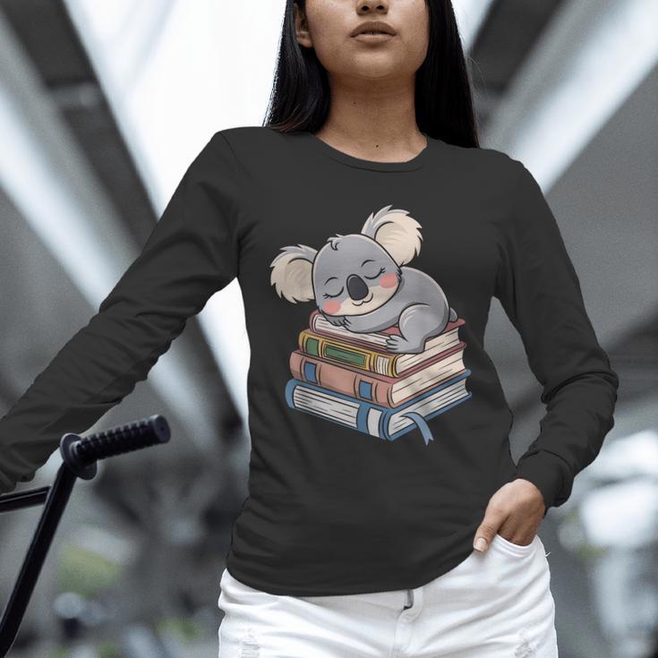 Koala Reading Book Pajama Sleep Unisex Long Sleeve T-Shirt