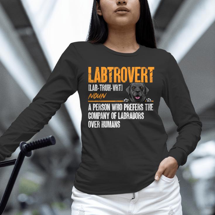 Labrador Retriever Labtrovert Definition Introvert Labrador Unisex Long Sleeve T-Shirt Labrador Retriever Labtrovert Definition Introvert Labrador Unisex Long Sleeve T-Shirt
