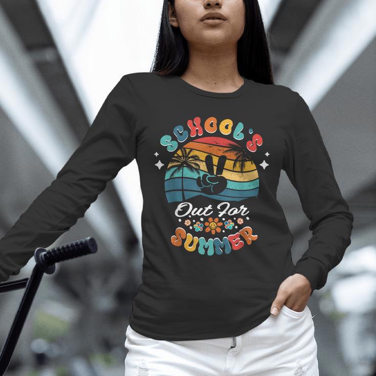 Last Day Of School Groovy Graduation School's Out For Summer Unisex Long Sleeve T-Shirt