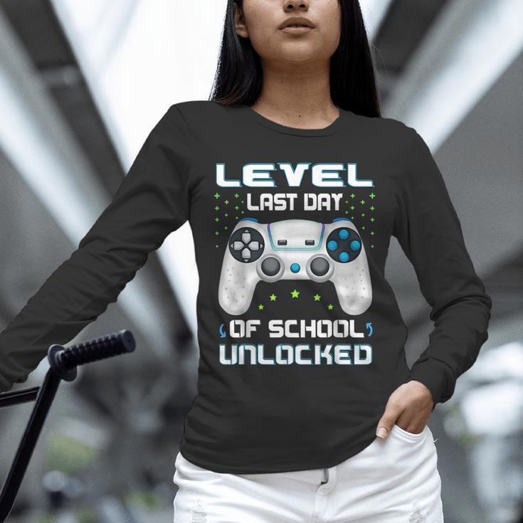 Last Days Of School Graduation Kindergarten Gamer Boys Kids Unisex Long Sleeve T-Shirt