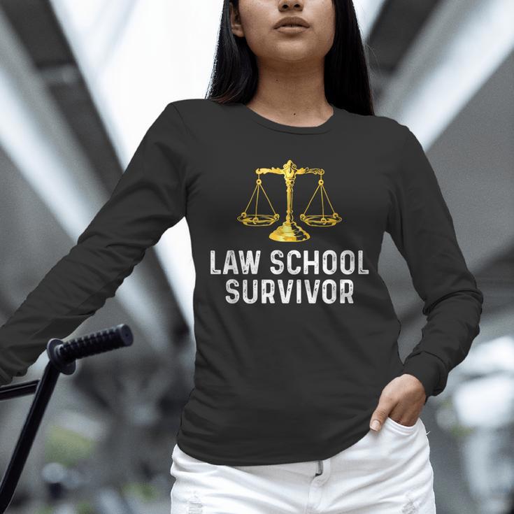 Law School Survivor Humor Law School Graduation Quote Unisex Long Sleeve T-Shirt