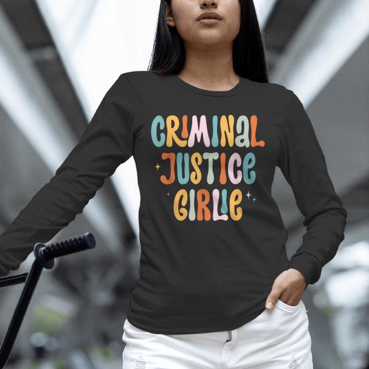 Lawyer True Crime Lover Addict Graduation Apparel Criminal Justice Girlie Major Degree Future Detective Unisex Long Sleeve T-Shirt