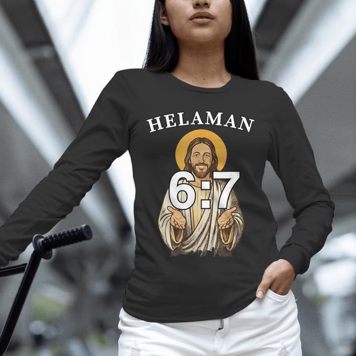 LDS Book Of Mormon Meme Helaman 6 Unisex Long Sleeve T-Shirt LDS Book Of Mormon Meme Helaman 6 Unisex Long Sleeve T-Shirt