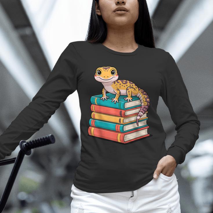 Leopard Gecko Book Lover Reading Unisex Long Sleeve T-Shirt Leopard Gecko Book Lover Reading Unisex Long Sleeve T-Shirt