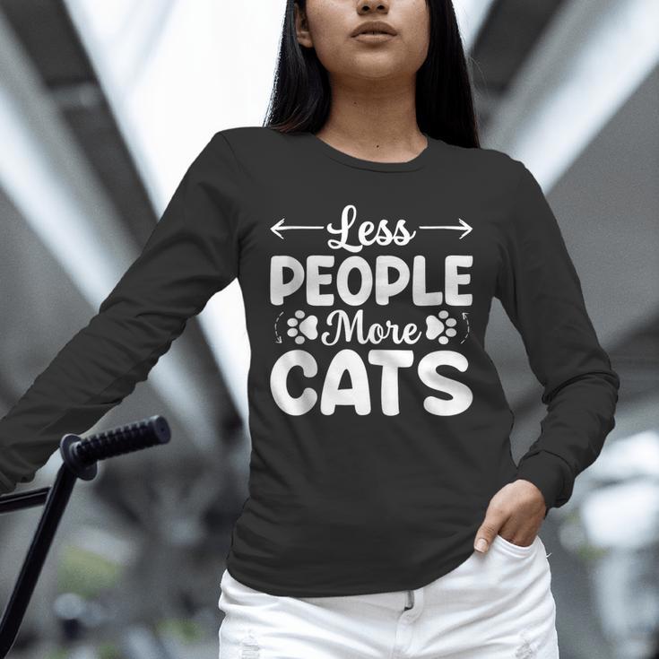 Less People More Cats Introvert's Dream Tee Unisex Long Sleeve T-Shirt
