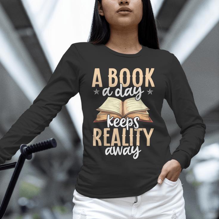 Librarian A Book A Day For Book Lover Reading Library Unisex Long Sleeve T-Shirt