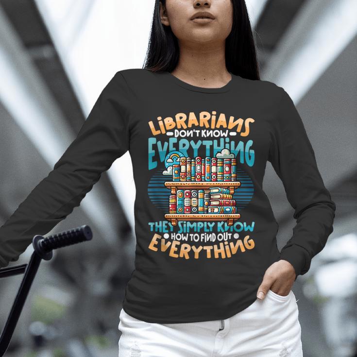 Librarian Book Lover Library Librarian Unisex Long Sleeve T-Shirt