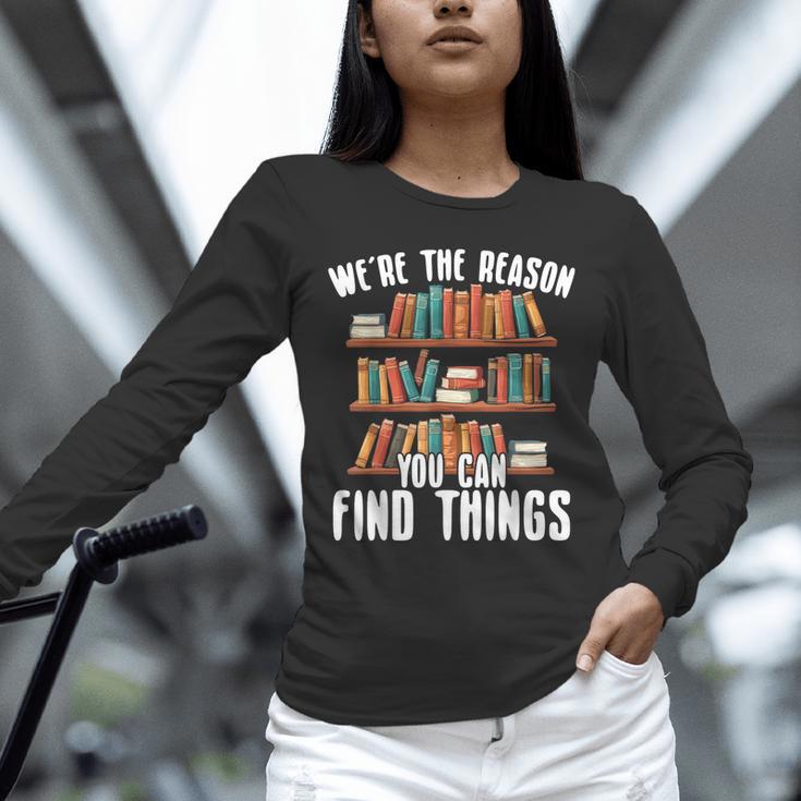 Librarian Reading Books Lover Library Unisex Long Sleeve T-Shirt