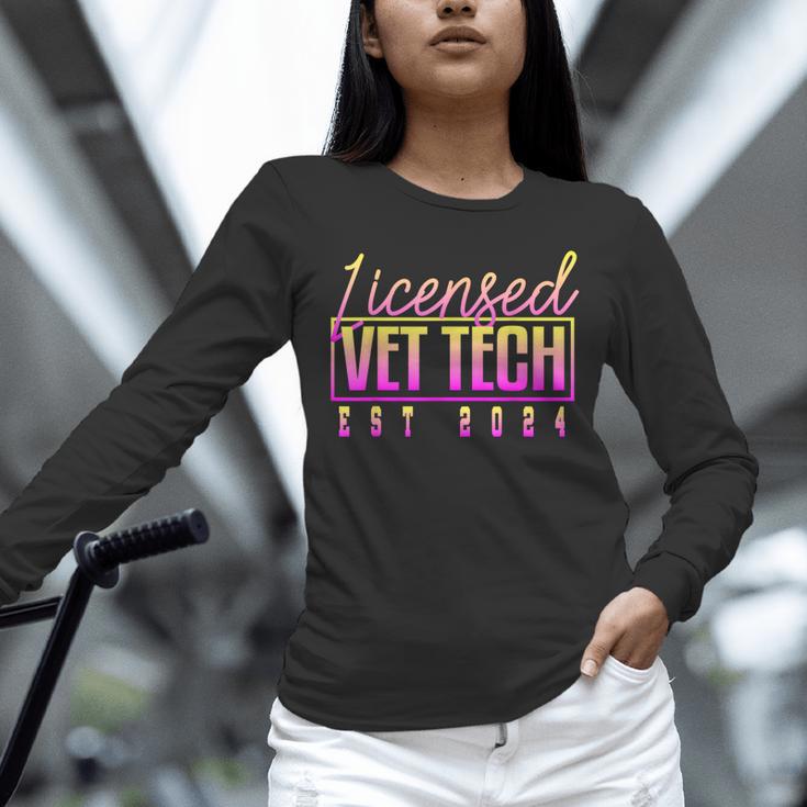 Licensed Vet Tech Veterinary Technician Graduation 2024 Unisex Long Sleeve T-Shirt