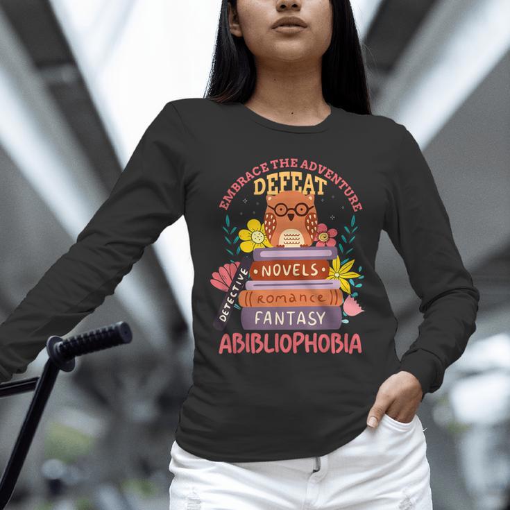 Literature Abibliophobia Book Reader Unisex Long Sleeve T-Shirt